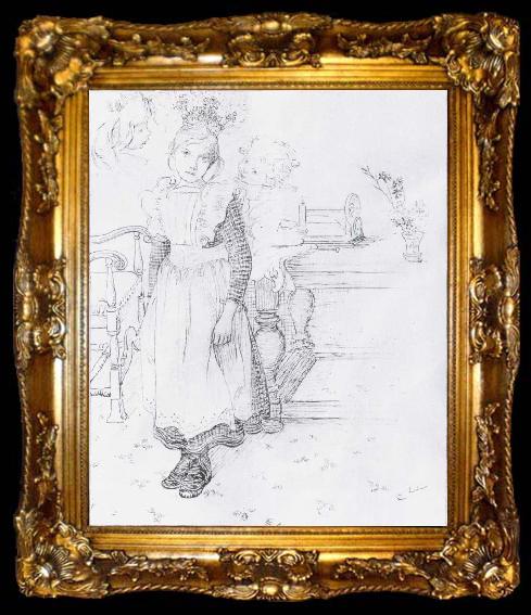 framed  Carl Larsson The Enchanted Princess, ta009-2